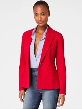 NWT SPANX Red Women's Single-Button Blazer